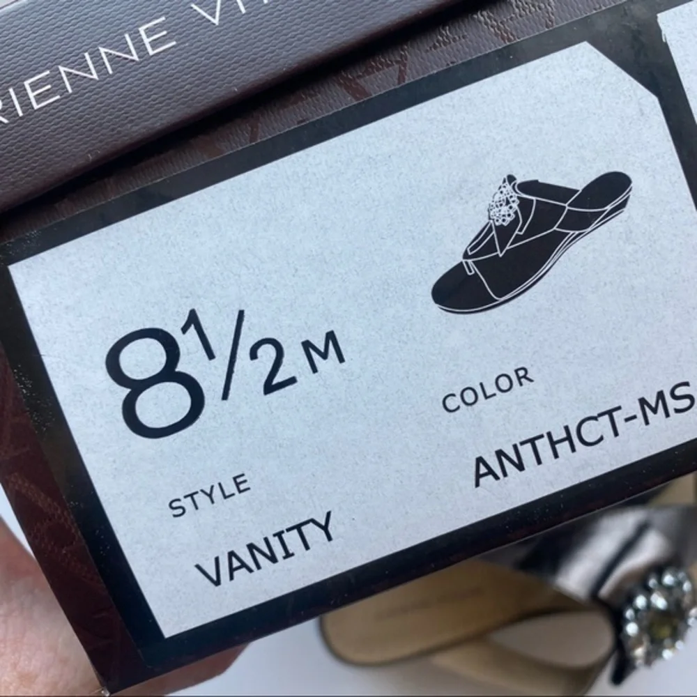 Adrienne Vittadini • Vanity Gemstone Sandals Mini Wedge